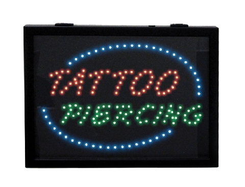 TATTOO & PIERCING Store Sign