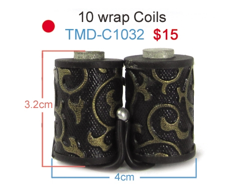 Damascus Tattoo Machine 10 Wrap Coils #1