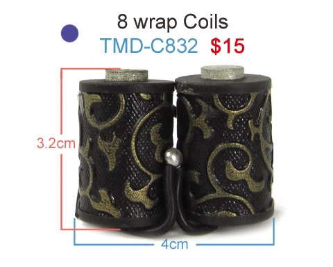 Damascus Tattoo Machine 8 Wrap Coils #2