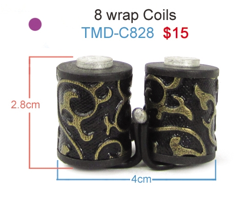 Damascus Tattoo Machine 8 Wrap Coils #5