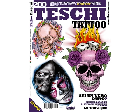 200 Skulls Tattoo Flash Book